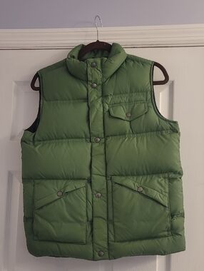 Lands' End Green Puffer Vest